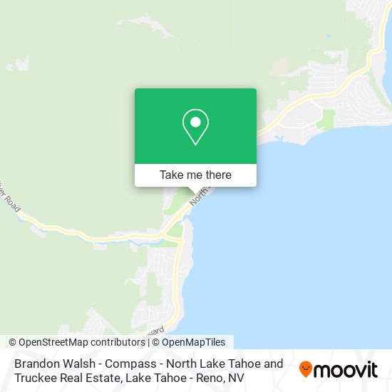 Brandon Walsh - Compass - North Lake Tahoe and Truckee Real Estate map