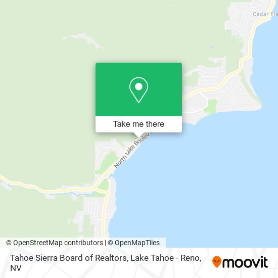 Mapa de Tahoe Sierra Board of Realtors