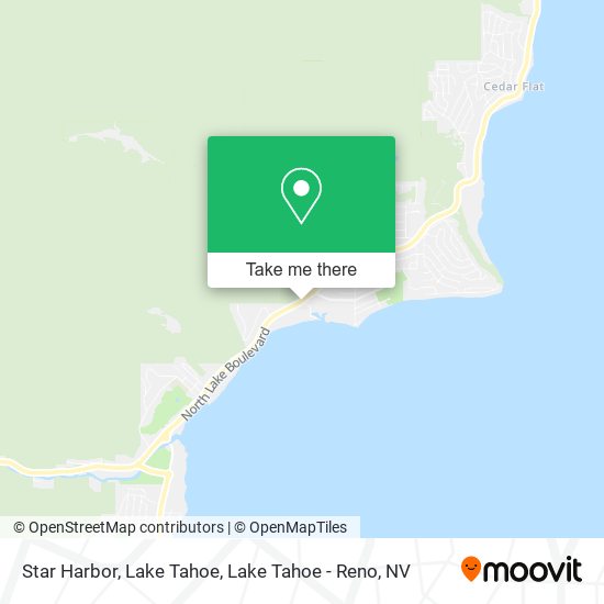 Star Harbor, Lake Tahoe map