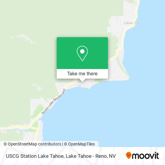USCG Station Lake Tahoe map
