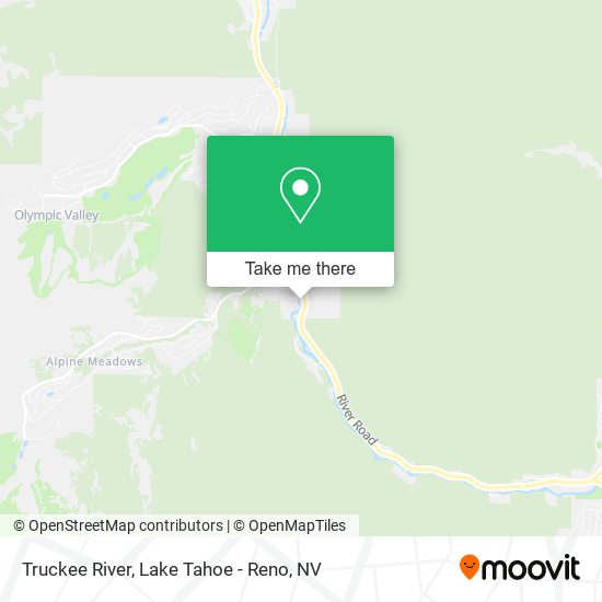 Truckee River map