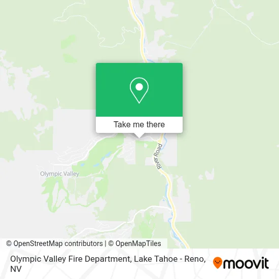 Olympic Valley Fire Department map