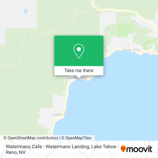 Watermans Cafe - Watermans Landing map