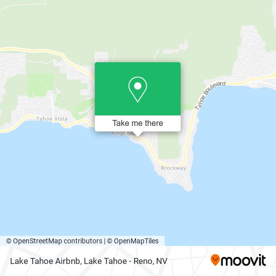 Lake Tahoe Airbnb map