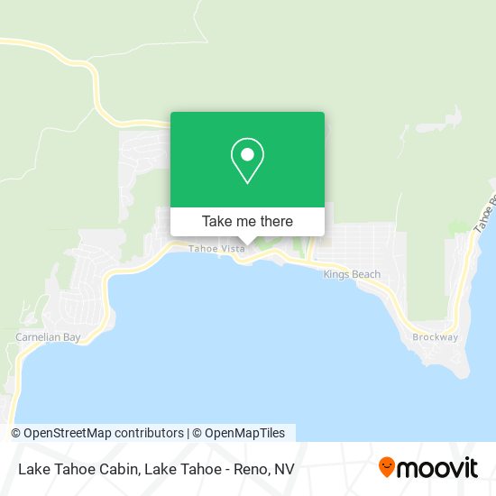 Lake Tahoe Cabin map