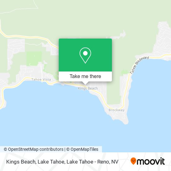 Mapa de Kings Beach, Lake Tahoe