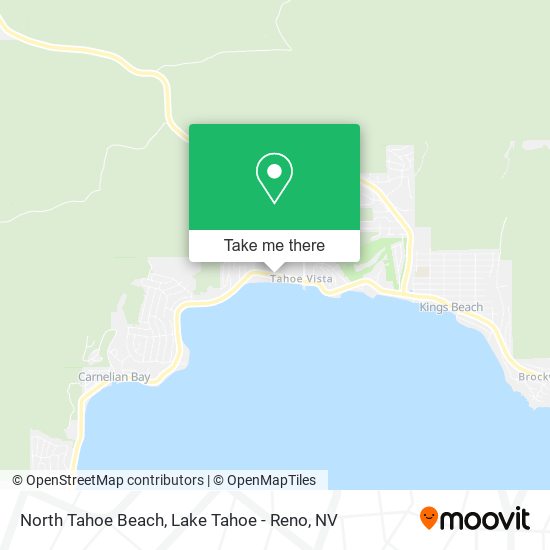 North Tahoe Beach map