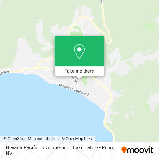 Nevada Pacific Developement map
