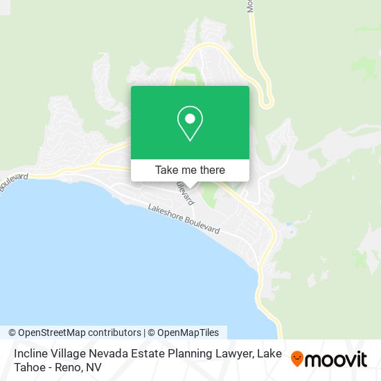 Incline Village Nevada Estate Planning Lawyer map