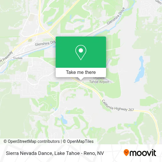 Sierra Nevada Dance map