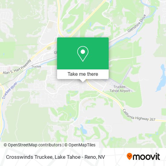 Crosswinds Truckee map