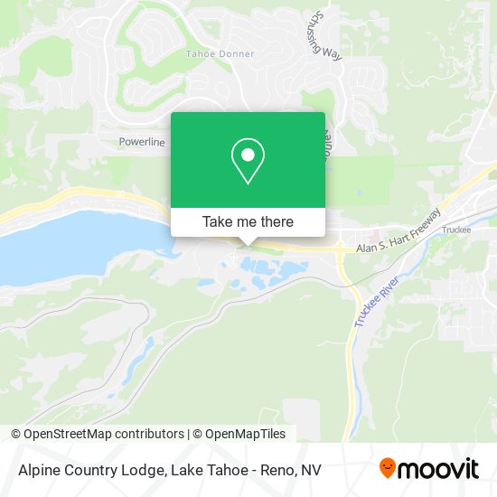 Alpine Country Lodge map