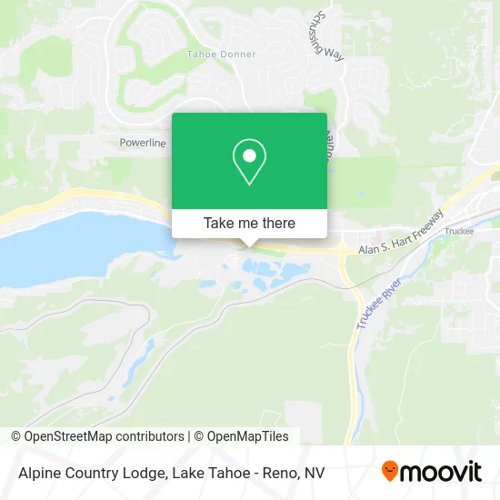 Alpine Country Lodge map