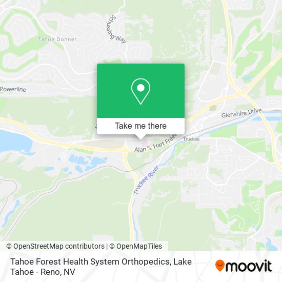 Mapa de Tahoe Forest Health System Orthopedics