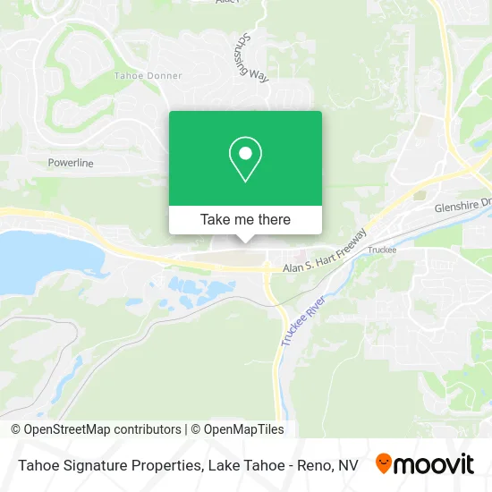 Tahoe Signature Properties map