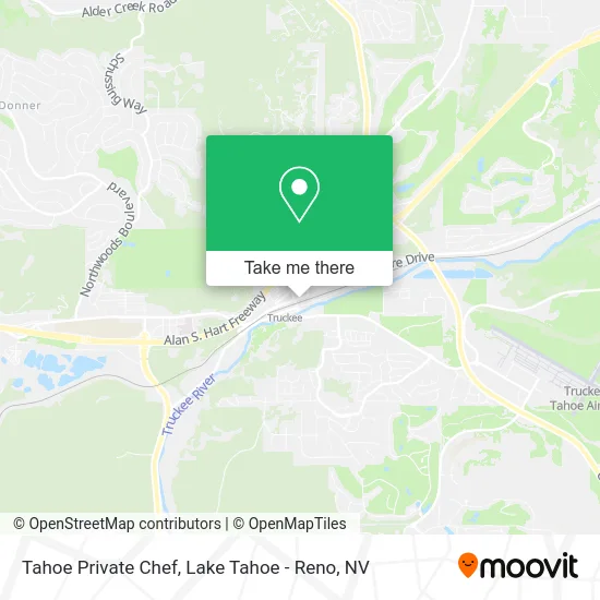 Tahoe Private Chef map