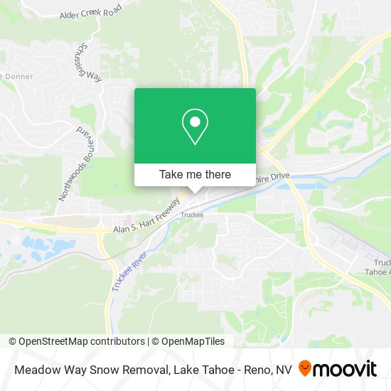 Meadow Way Snow Removal map