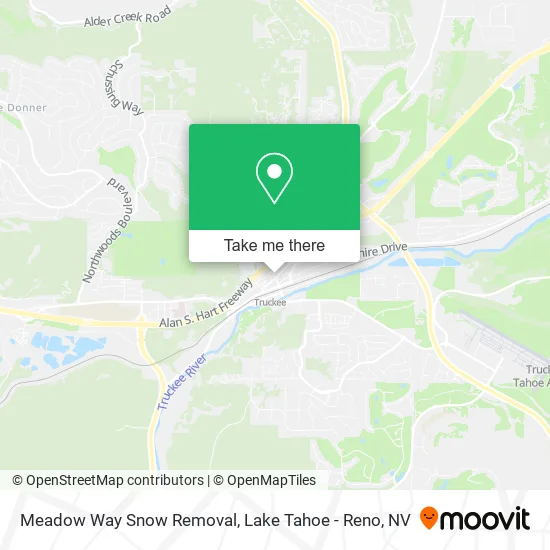 Meadow Way Snow Removal map