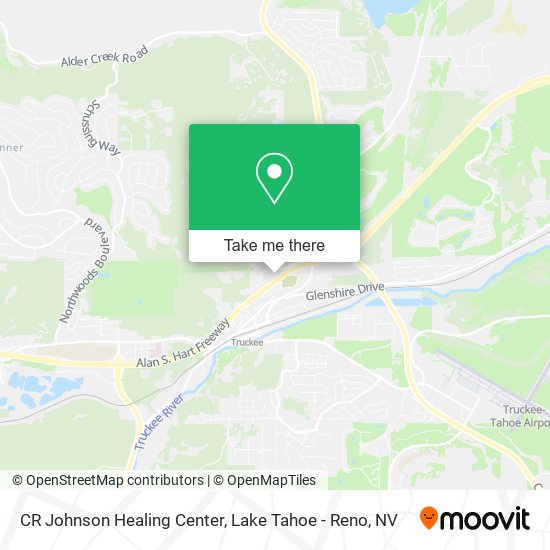 CR Johnson Healing Center map