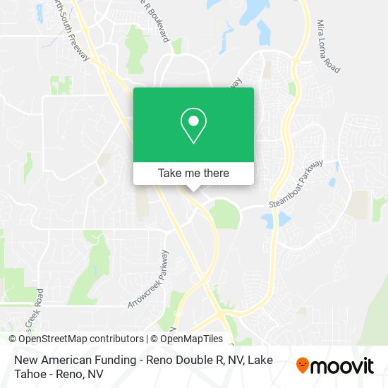 New American Funding - Reno Double R, NV map