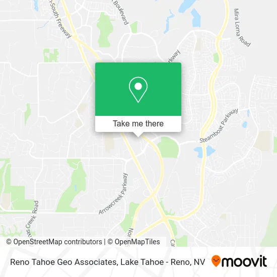 Reno Tahoe Geo Associates map