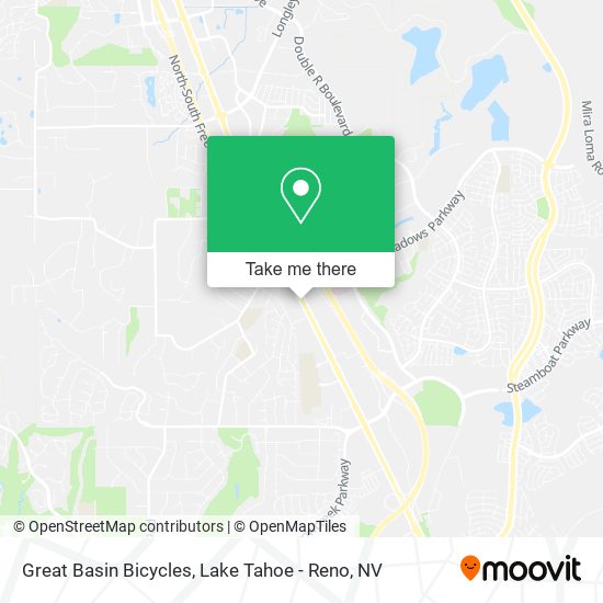Great Basin Bicycles map