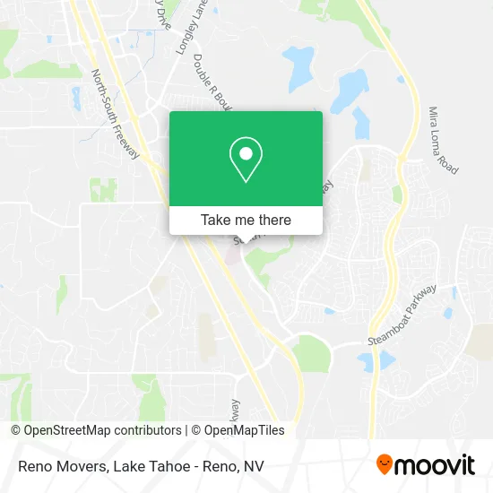 Reno Movers map