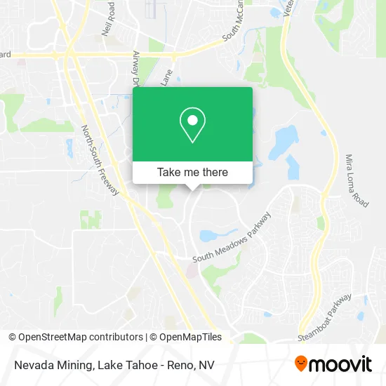 Nevada Mining map