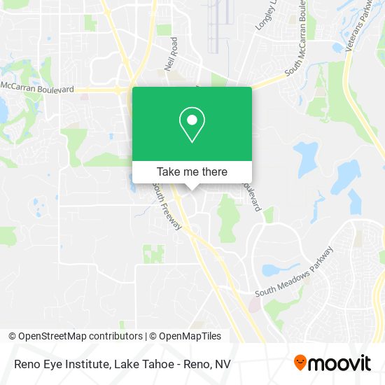 Reno Eye Institute map