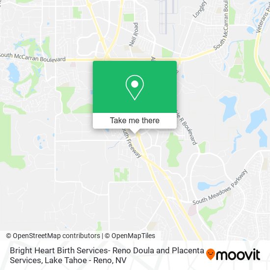 Bright Heart Birth Services- Reno Doula and Placenta Services map