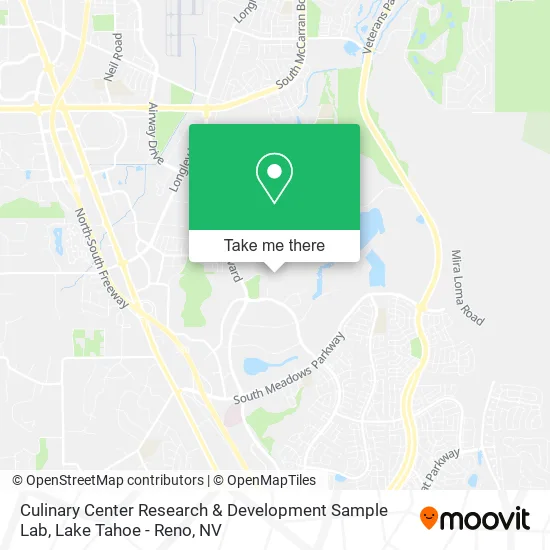 Mapa de Culinary Center Research & Development Sample Lab