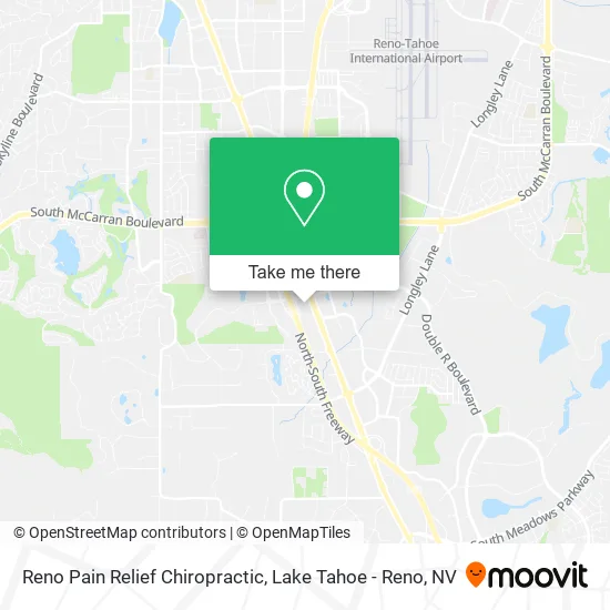 Reno Pain Relief Chiropractic map