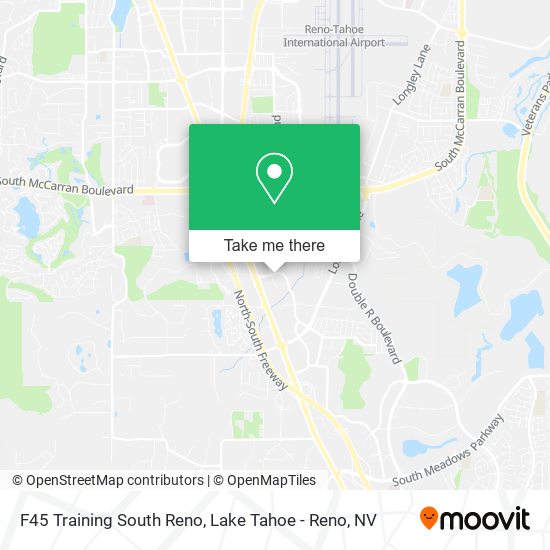 F45 Training South Reno map
