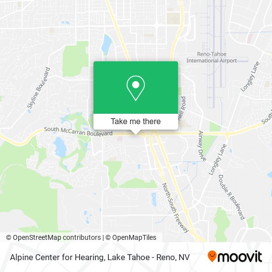 Alpine Center for Hearing map