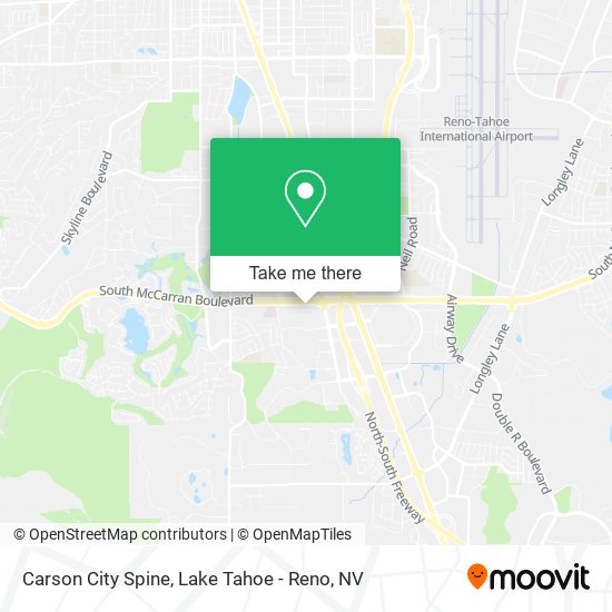 Mapa de Carson City Spine
