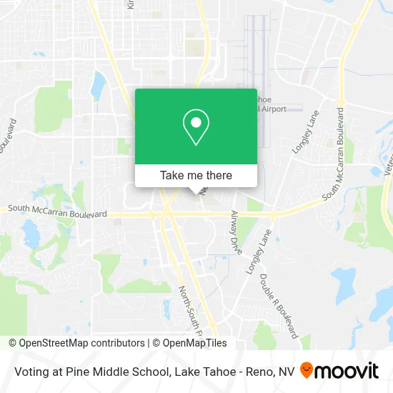 Voting at Pine Middle School map