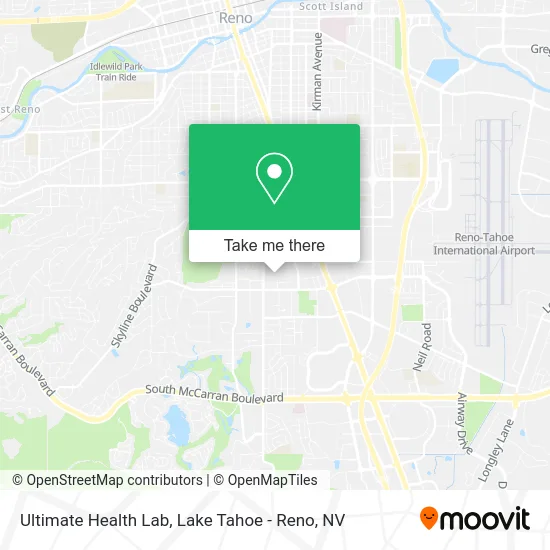 Ultimate Health Lab map