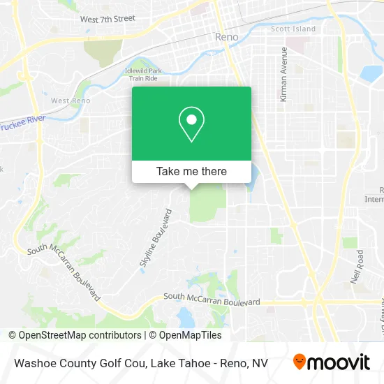 Washoe County Golf Cou map