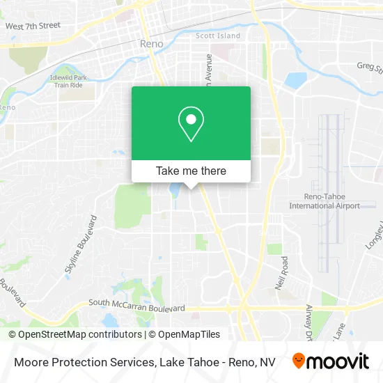 Moore Protection Services map