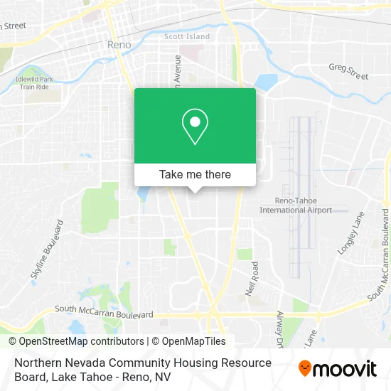 Northern Nevada Community Housing Resource Board map