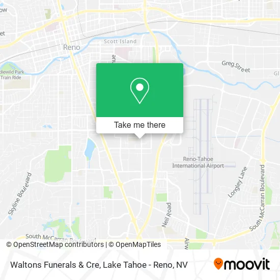 Waltons Funerals & Cre map