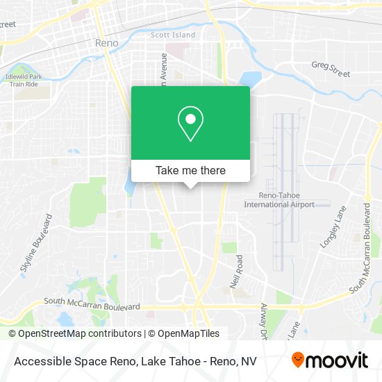 Accessible Space Reno map
