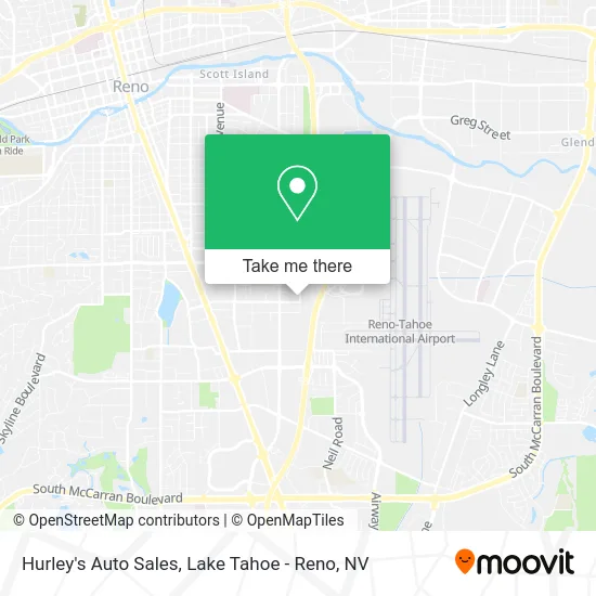 Hurley's Auto Sales map