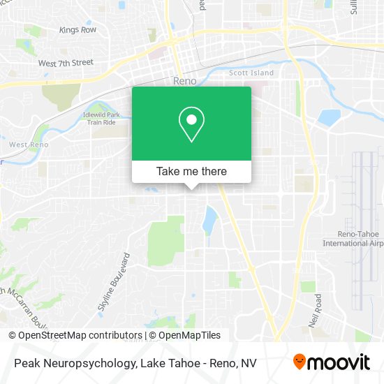 Peak Neuropsychology map