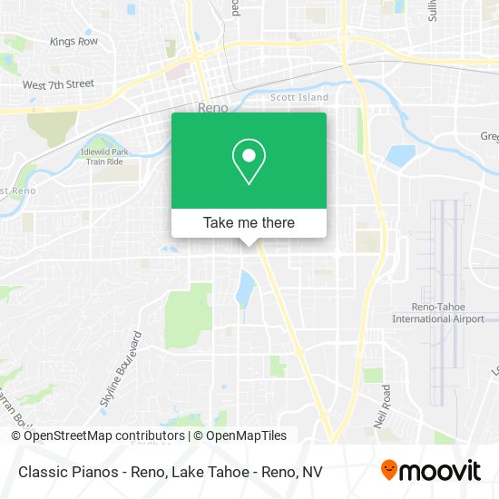 Classic Pianos - Reno map
