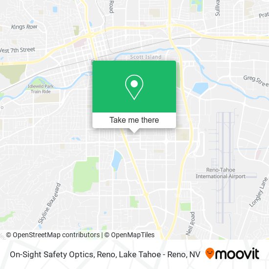 On-Sight Safety Optics, Reno map