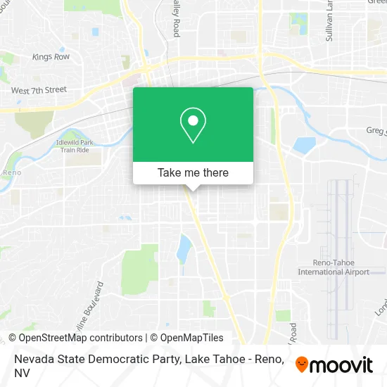 Nevada State Democratic Party map