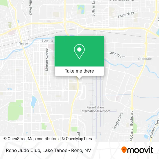 Reno Judo Club map