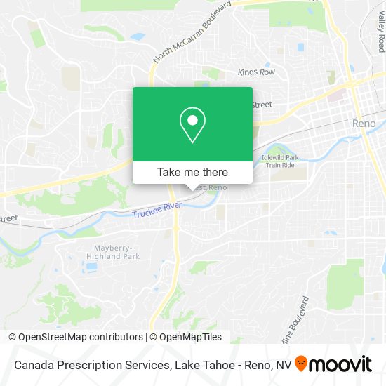 Mapa de Canada Prescription Services