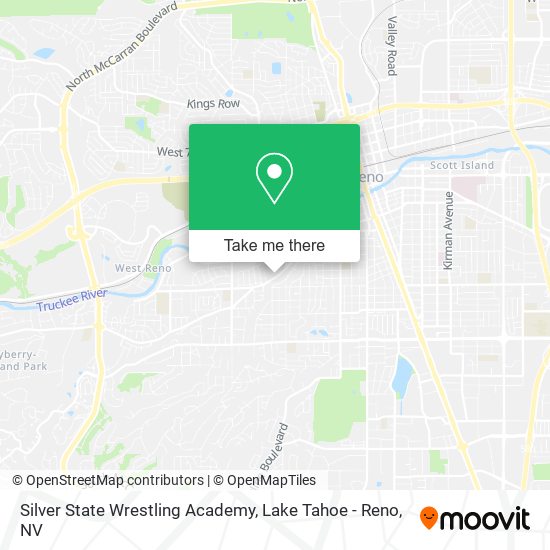 Mapa de Silver State Wrestling Academy